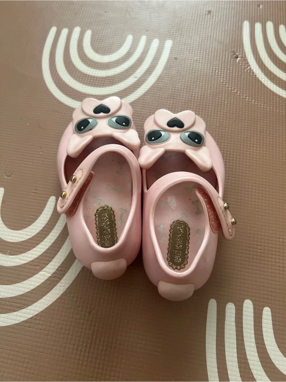Mini Melissa Pink Bulldog Mary Jane Sandals